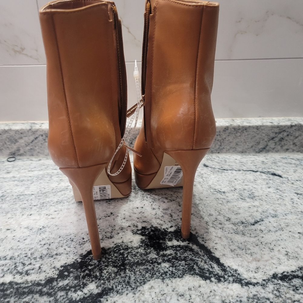 Gianni Bini Connellie Leather Platform stiletto Booties - Picture 9 of 12